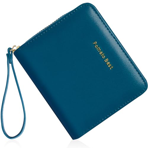 Pomelo Best Small Womens Wallet Leather Credit Holder RFID Blocking with Coin Pocket Zip Around Wristlet Ladies Wallets 2025