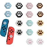FineGood スティックカバー 滑り止め保護カバー(16個セット) コントローラ交換用アナログ ロッカーキャップ 猫手 肉球 猫の爪 ジョイスティックカバー 取り付け簡単 (Switch/Switch Lite)