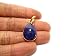 Produktbild 15,5 ct. Echte Lapislazuli Teardrop Anhänger, 18 Karat Gold gefüllt Anhänger, Chakra Anhänger, Heilung Anhänger