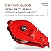 GAVATKLKCP 1pc 0.5-3T Heavy Lifting Tackle Pulley Fixed Open Single Wheel Movable Snatch Block Hook Bearing Industry(3 Ton)