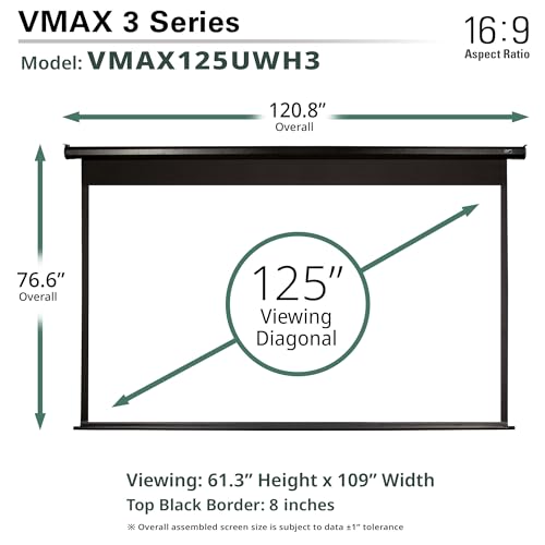 Image of Elite Screens VMAX 3 125 inch 16:9 Motorized Projector Screen VMAX125UWH3