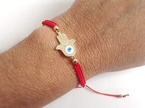 Pulseras Mal de Ojo Evil Eye Hamsa Hand Kabbalah Red String for Women - Image 3
