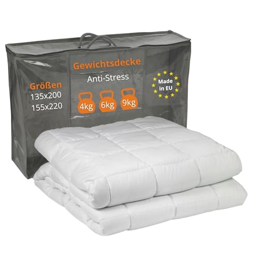 sleepling Gewichtsdecke 135x200, 9 kg, Therapiedecke Erwachsene...