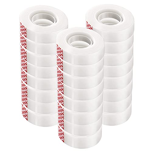 Celo transparente 12mm ancho 35 metros largo fiso cinta celo transparente cello rollos de celo transparente celo oficina fiso transparente fino rollo celo (24 uds) Cover