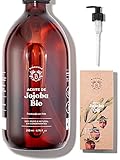 🌿 PRODUCTO RICO ULTRA FRESCO Y ACTIVO | Nuestro aceite de jojoba es prensado en frío en Panamá o en Argentina, según la temporada de cultivo. 100% puro, sin hexano y sin conservantes añadidos. Embotellado en Francia.