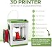 Fully Assembled Mini 3D Printer for Kids and Beginners - Complete Starter Kit with Auto Leveling 3D Printing Machine, 10M PLA Filament, and SD Card - WiFi 3D Home Printer for MAC Windows Linux (Green)