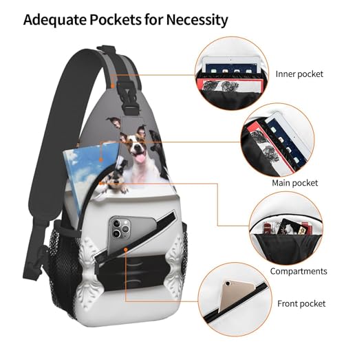 Mochila Sling para Hombre y Mujer, Bolsa Compacta para Senderismo miniatura 3