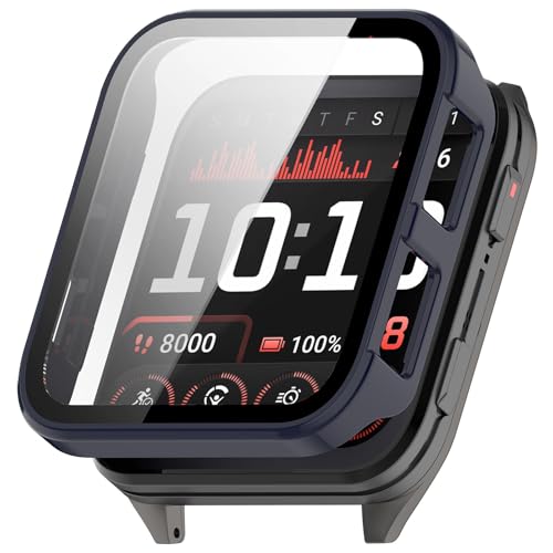 YAODLE For GARMIN Venu X1 �J�o�[ �K�[�~�� Venu X1 �P�[�X PC�f�� �J�o�[ �K���X�t�B������̌^ �S�ʕی� ��d�\�� �h�o ���{���Ɏq�� �L�Y�h�~ �y�ʁi�u���[�j