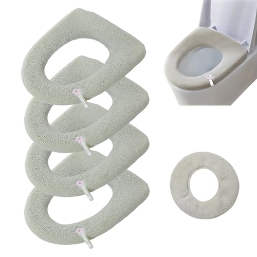 Elongated Washable Toilet Seat Cover - Extra Thick...