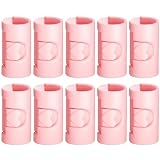 NUOBESTY Pinzas para Sábanas Antideslizantes Ajustables Clips Fijadores para Fundas de Edredón y Colchas Color Rosa Paquete de 10 Unidades Uso Doméstico y Sellado de Bolsas de Comida