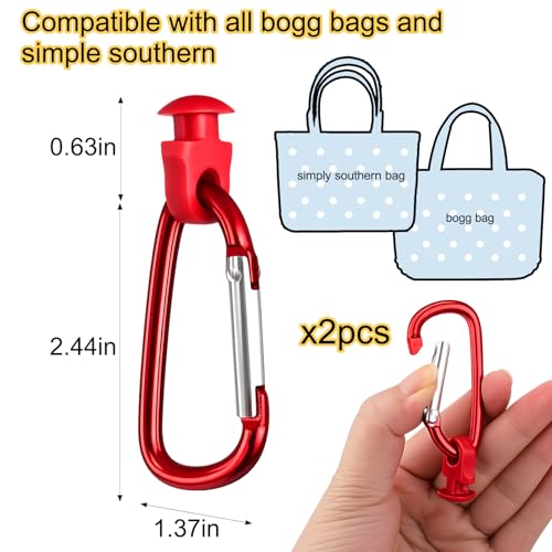 Image of Mity rain Key Holder for Bogg Bag, Accessories for Bogg Bags Original X Large, Insert Charm Carabiner Keychain for Beach Bag