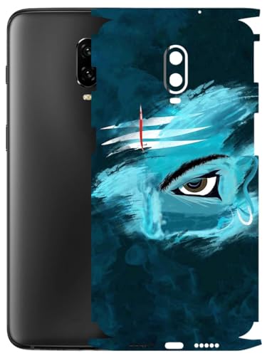 Image of AtOdds - Full Body Back Screen Guard Protector Film - Lamination Wrap Skin Sticker Compatible with ONEPLUS 6T | Scratchproof Matte Finish (Mahadev)