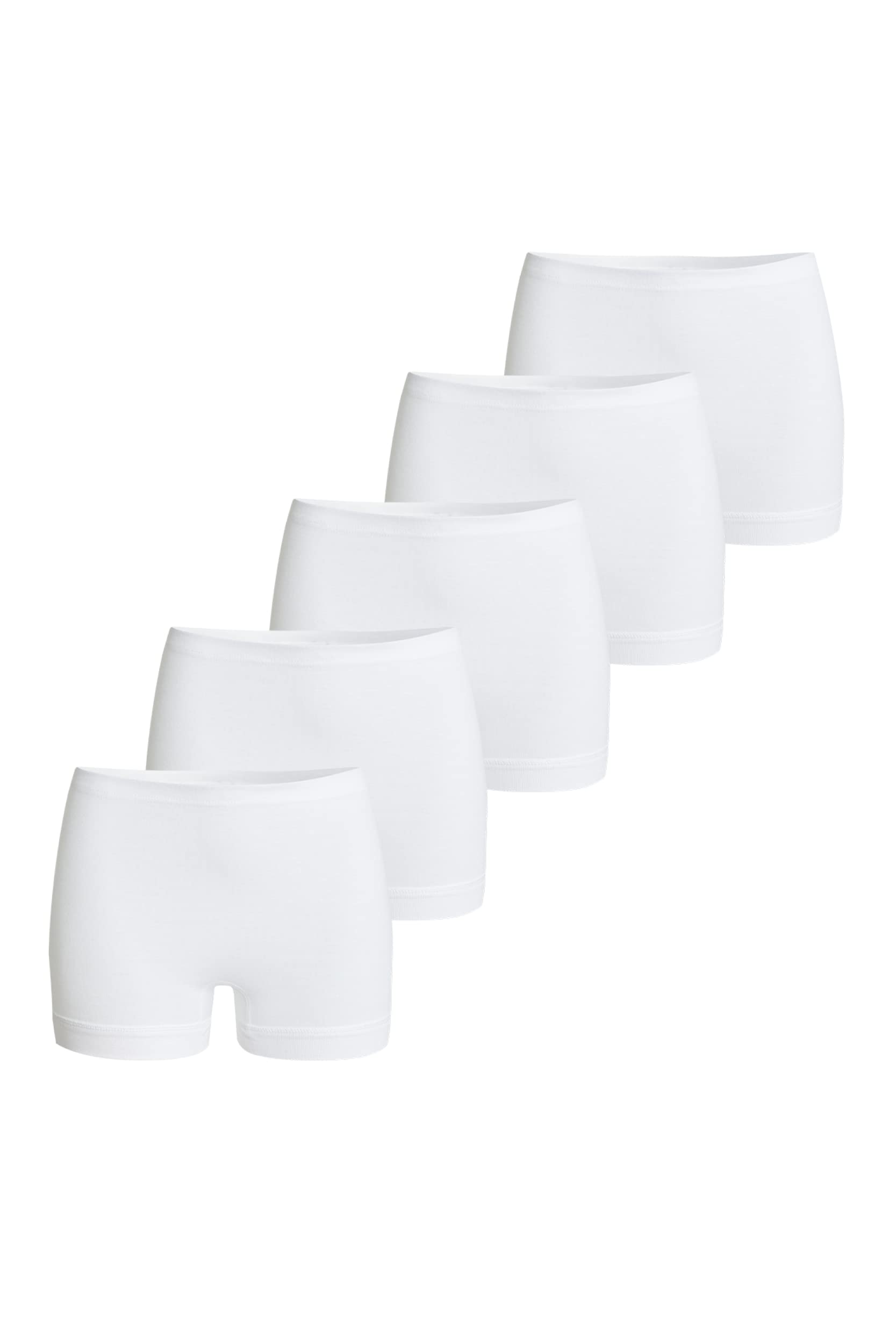 5 x Conta donne Pagenschlüpfer Weiss 100% di cotone taglia 52 Mutandine, Slip, Biancheria Intima con gamba