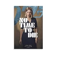 No Time to Die James Bond 007ジェームズ・ボンドポスター アートパネル キャンバス 壁アート モダン部屋飾り 版画 壁の絵 インテリア ホームアートワーク24x36inch(60x90cm)