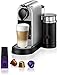 Krups Nespresso Citiz & Milk XN761B - Cafetera de cápsulas monodosis, con 19 bares de presión, thermoblock, capacidad 1L, función automática con botones retroiluminados, con Aeroccino, color Plata