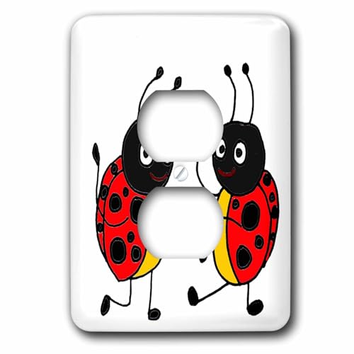 Embellecedor para interruptor de luz infantil con diseño de mariquitas lsp_195228_6 2