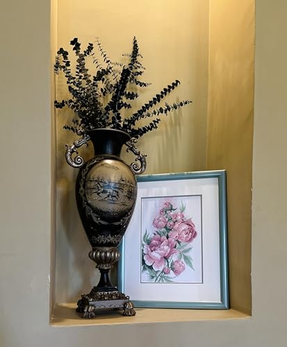 Image of RIOLIS - Lush Peonies 2138, Cross Stitch Kits 8 inch x 11 inch, Cross Stitch Kits for Adults, Floral Counted Cross Stitch Kits, Embroidery Kit for Beginners & Advanced, Crossstitching Kits