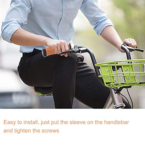 Clispeed – Capa de madeira antiderrapante para guidão e bicicleta, para uso ao ar livre, bicicleta,