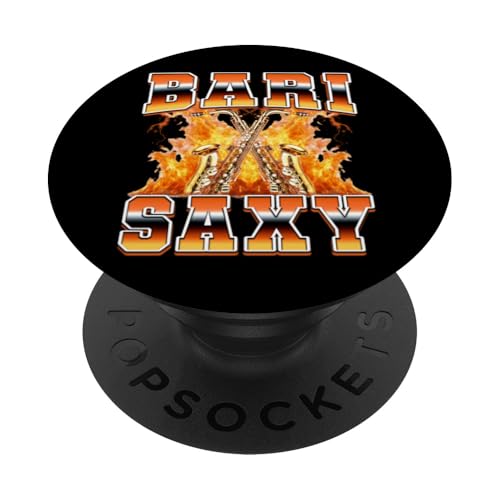 Bari Saxy Saxofonista Instrumento Saxofonista Saxofonista 90s PopSockets PopGrip Adhesivo