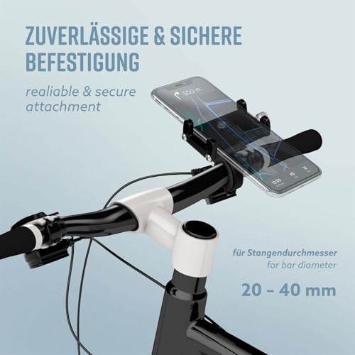 Support vélo iPhone par Oneflow - Fixation guidon légère et stable pour cyclisme urbain - 4