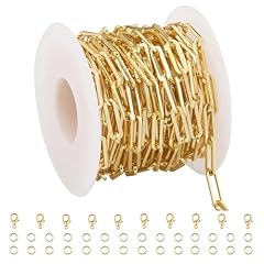 Gold Thick Paperclip Chains