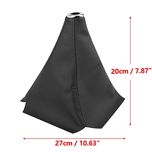 X Autohaux 0.55 Inch Inner Hole Dia Pvc Faux Leather Gear Shifter Knob Cover Car Dust Boot 20 X 27Cm #TOP4