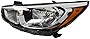 AutoModed Aftermarket Halogen Headlamp Headlight Assembly without Projector Beam Replaces 92101-1R710 921011R710 HY2502192 Compatible with 2015 2016 2017 Accent | Left Driver Side 1pc | By AutoModed