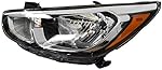 AutoModed Aftermarket Halogen Headlamp Headlight Assembly without Projector Beam Replaces 92101-1R710 921011R710 HY2502192 Compatible with 2015 2016 2017 Accent | Left Driver Side 1pc | By AutoModed
