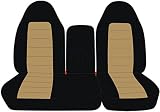 TOTALLY COVERS Compatible with 1997-2000 Ford F-150 Two-Tone Truck Seat Covers (Front 40/60 Split Be