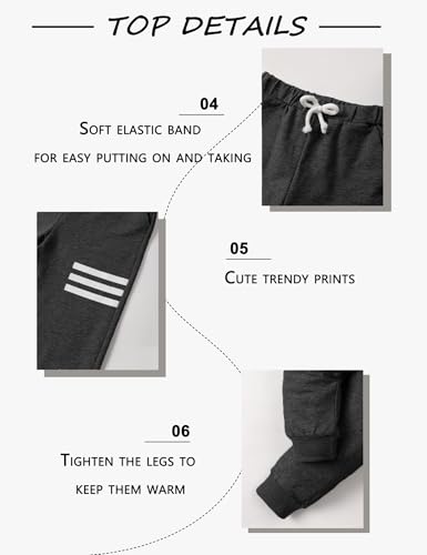 Image of Toddler Boy Clothes Long Sleeve Hoodie Sweatsuits Tops and Pants 2Pcs Boys Fall Winter Outfits Set
