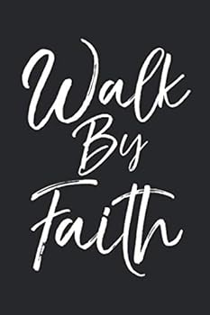 Paperback Walk by Faith: Christian Prayer Journal with Blank Pages to Write in & Prayers Answered List Notebook for Small Group Bible Study Book