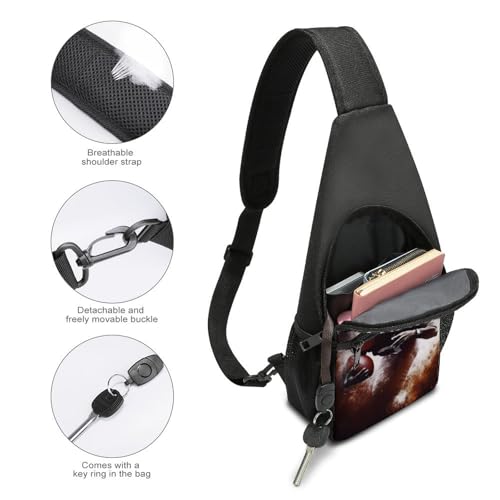 Mochila de bandolera deportiva para senderismo y uso casual miniatura 4