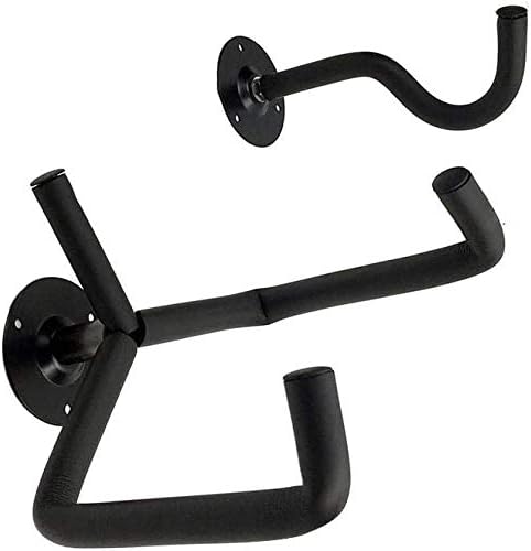 ZHXY Destinely Guitar Wall Mount Display Bracket Hanging Hook,Guitar Wall Hanger Horizontal Guitar Holder Bass Stand Rack Hook,Black