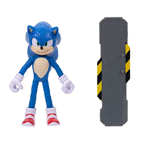 Image of Sonic The Hedgehog 2 The Movie 4 inch Articulated Action Figure Collection (Sonic)