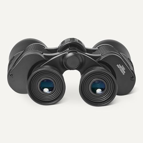 Image of Amazon Basics 7x50 High Power Binoculars for Adults, Wide Field of View, FMC Optics, Tripod Compatible, BAK-4 Prism, Rubber Armor, Black