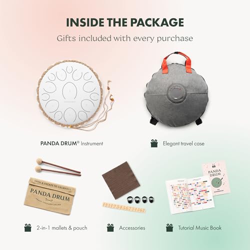 Set Pro & Plus (Blanco) | Steel Tongue Drums 432 Hz miniatura 7