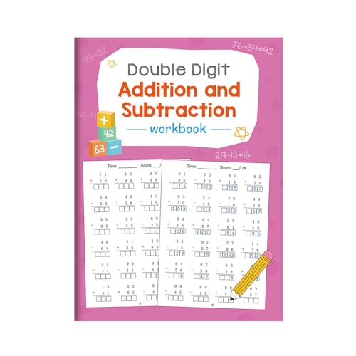 Image of Educational Math Practice Book 21 Sheets Addition and Subtraction Operations Workbook for Kids Students Preschoolers Kids Math Workbook