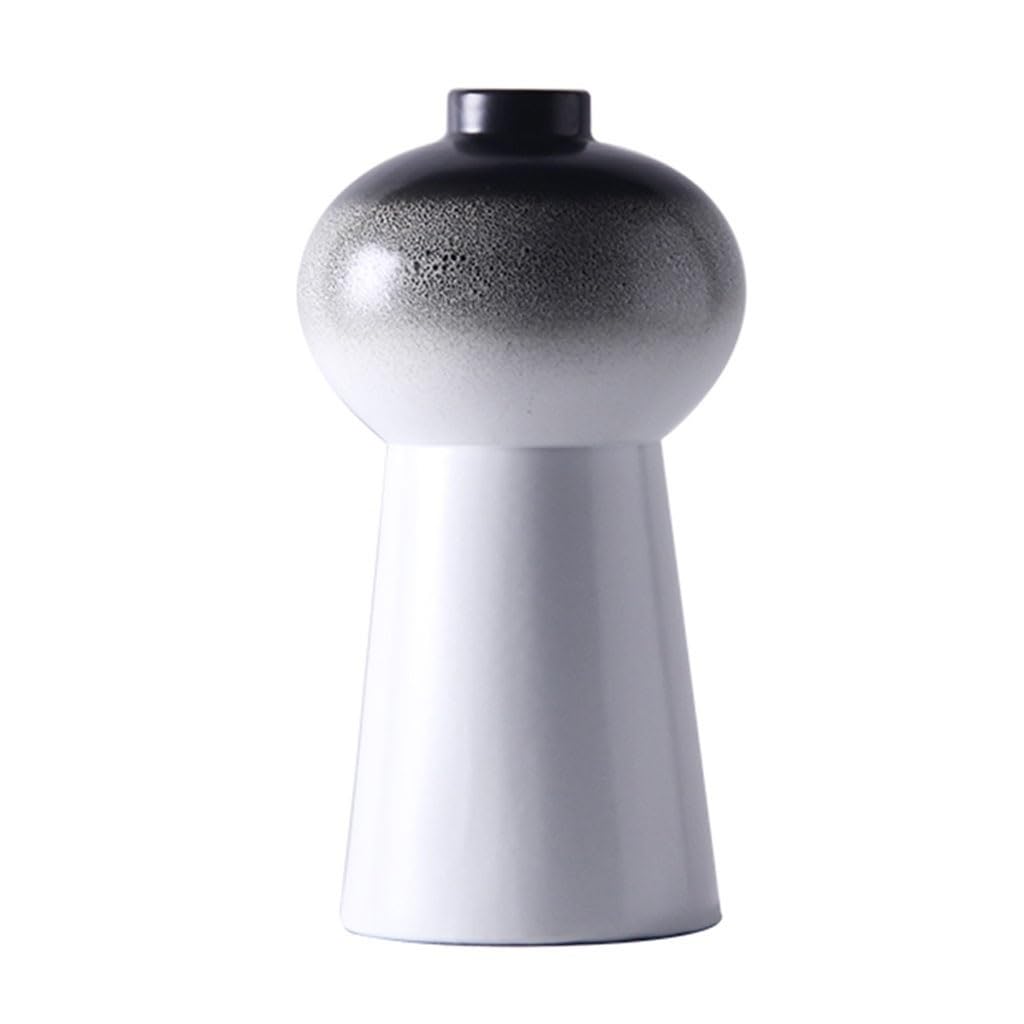 Bzgpmfud One Color Vase Desktop Flower Modern Ceramic Simple Gradient Color Device Dried Arrangement Decoration Living Room Desktop