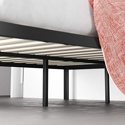 Image of Zinus Urban Metal and Wood Platform Bed with Wood Slat Support , Full