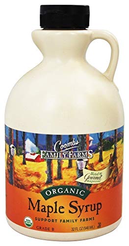 Coombs Family Farms Maple Syrup, Organic, Grade A, Dark Color, Robust Taste, 32-Ounce Jug