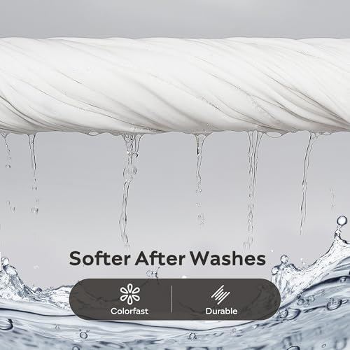 Image of JELLYMONI Queen Size Duvet Cover 100% Cotton Linen Texture Breathable Set | Pure Cotton, Zipper Closure, with natural wrinkles, Breathable&Soft, fade-resistant, 1 Duvet Cover & 2 Pillowcases