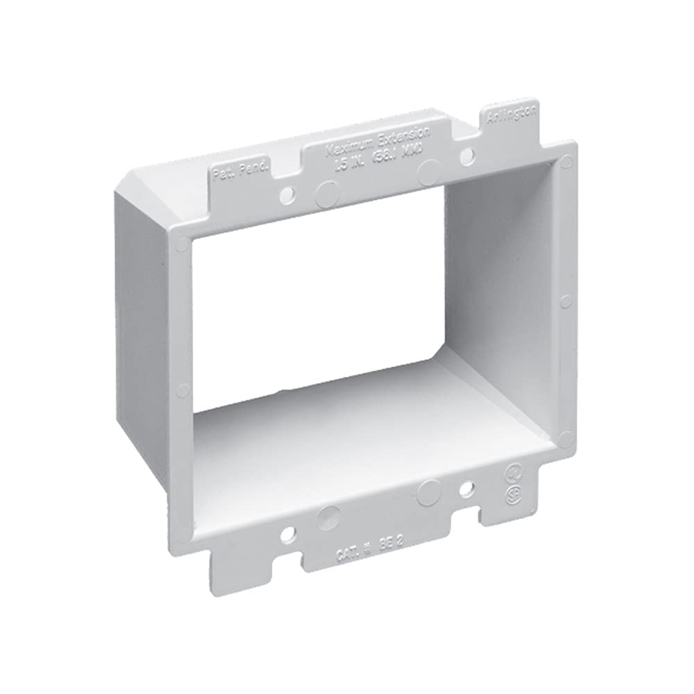 Arlington BE2-1 Electrical Outlet Box Extender 2-Gang-image-8