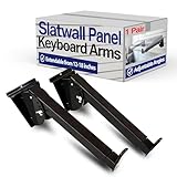 Victory Display Heavy-Duty Steel Slatwall Panel Keyboard arms (1-Pair), Telescoping Arms (12