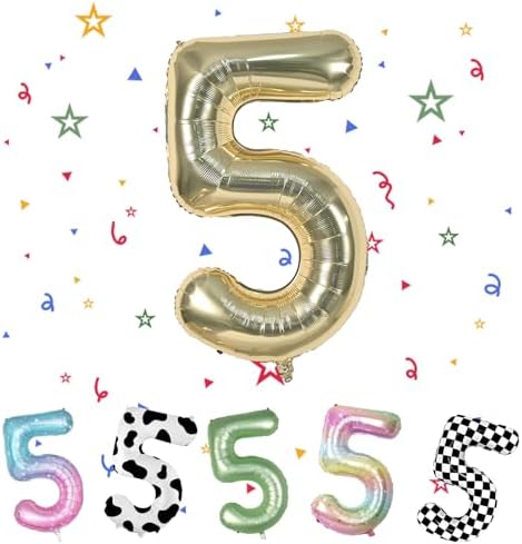 Number 5 Balloon, Cream Number Balloon, 40" Beige Balloons Number, 5th Birthday Balloon, Number 5 Nude Neutral Digital Balloons for 5th Birthday Decorations Baby Shower Boho Theme Party Supplies