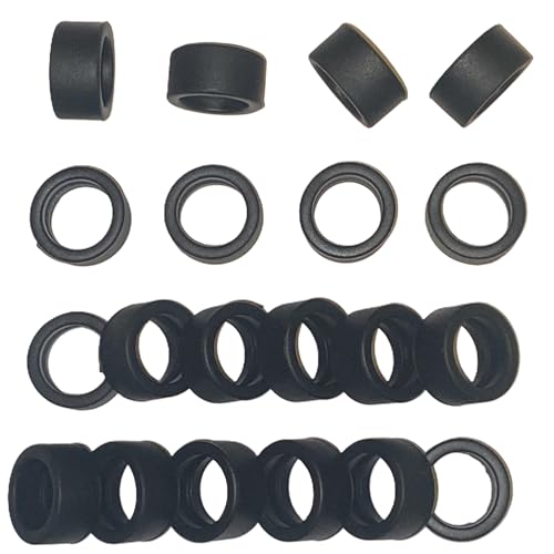 SSC Slot Cars Super Grip   Juego de neumáticos de repuesto para coche, accesorios grandes GT Slicks compatibles con Scalextric Gallardo trasero, F430 trasero, arranque trasero de coche, etc. 11 mm de