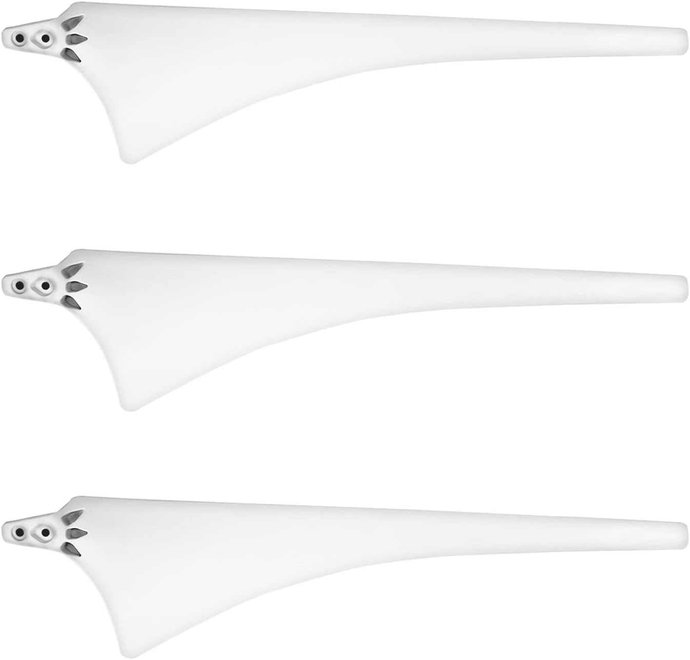 630 mm Delta wing High Strength Carbon Fibers Blade Nylon Fiber Wind Turbine Generator Blade for Horizontal Wind Turbine Generator Windmill Accessories 100w 200w 300w 400w 500w 600w 800W DIY Blades White