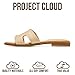 Project Cloud 100% Genuine Leather Sandals for Women 2026 - Fashion Flat Womens Sandals with Memory Foam Insole Slides Sandals Women Footwear - Mules Women's Sandals (Jannel,Raffia,6)