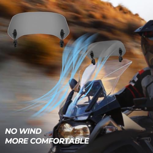 Déflecteur de vent de moto contre la fatigue et les turbulences sur route - 2