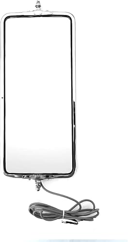 Miniatura 2 de Yuanone Espejo de puerta cromado de acero inoxidable para Peterbilt 386/387/357/359/375/377/379, con calefacción