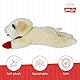 Multi Pet Offiziell Lizenziertes Lamb Chop Jumbo-Hundespielzeug, Plüsch, 61 cm, Weiß